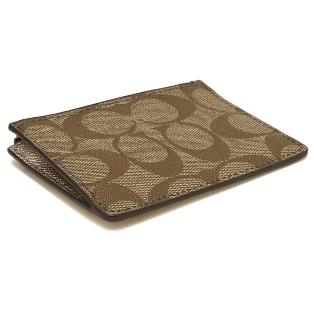 SKINNY ID CASE IN SIGNATURE COATED CANVAS F16107 - Picture 7 of 8